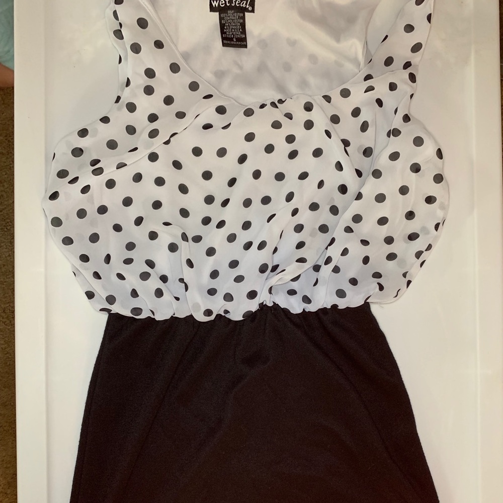 Polka dot mini dress